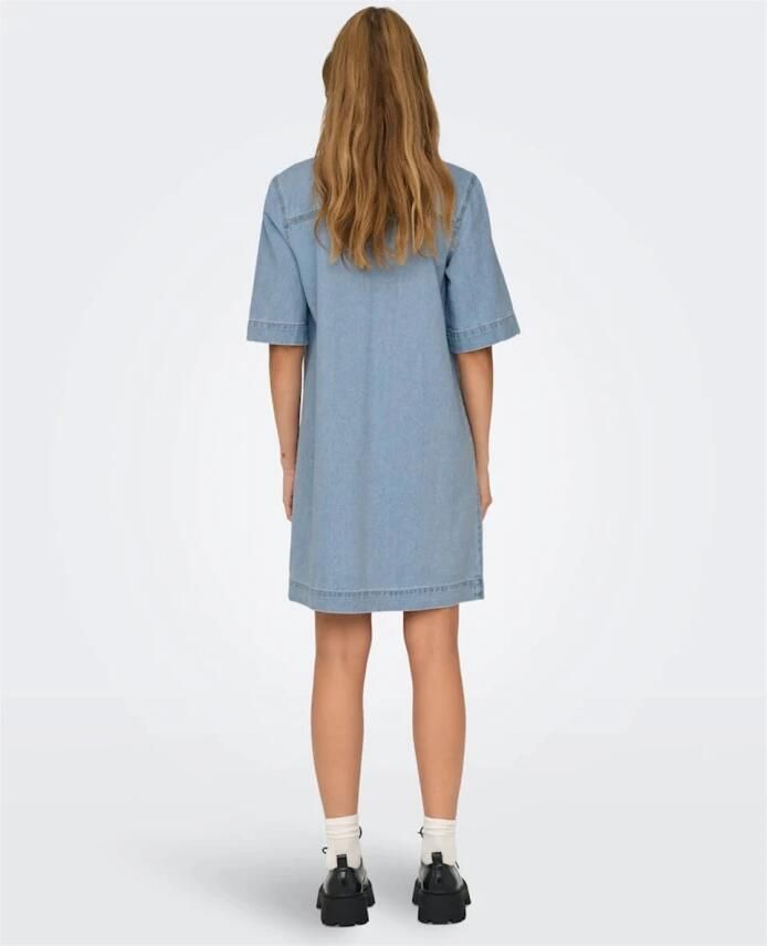 Only Jeans jurk ONLBELLE S S BUTTON DRESS DNM GUA NOOS - Foto 3