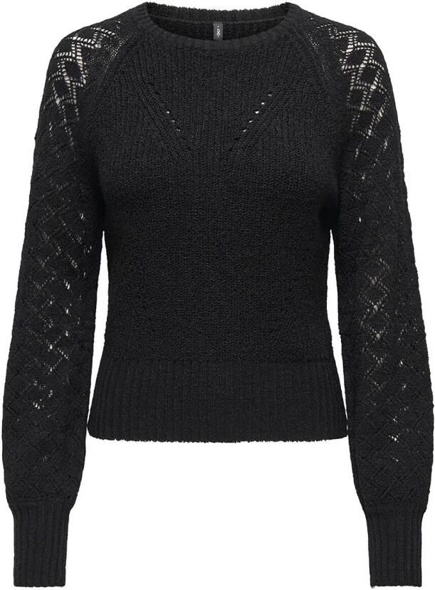 Only Lange Mouw Miami Gebreide Top Black Dames - Foto 4