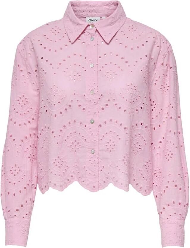 Only Relaxed fit overhemdblouse van puur katoen model 'VALAIS'