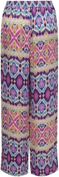 Only Life Poly Palazzo Broek Lente Zomer Collectie Multicolor Dames - Foto 3