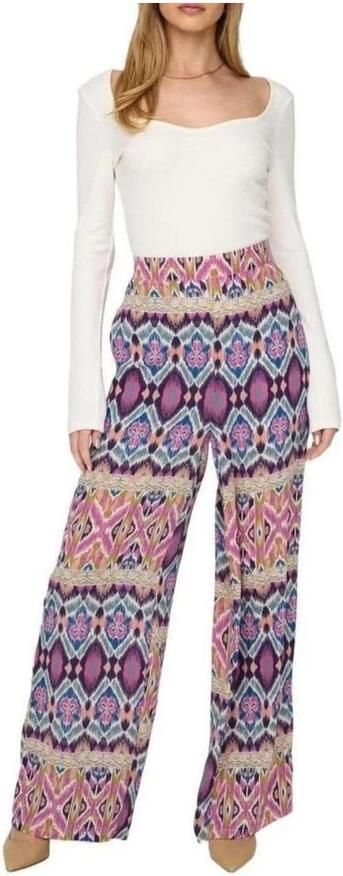 Only Life Poly Palazzo Broek Lente Zomer Collectie Multicolor Dames - Foto 2