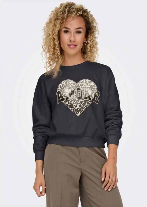 Only Sweatshirt ONLLAUREN L S LEO O-NECK CC SWT - Foto 8