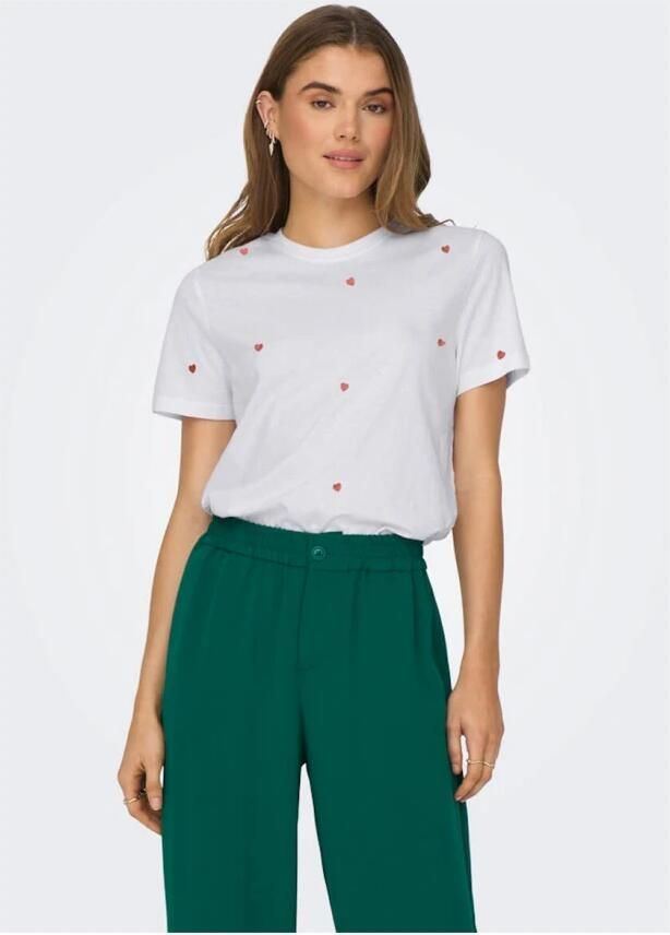 Only Shirt met korte mouwen ONLKETTY LIFE S S O-NECK TOP JRS NOOS - Foto 3