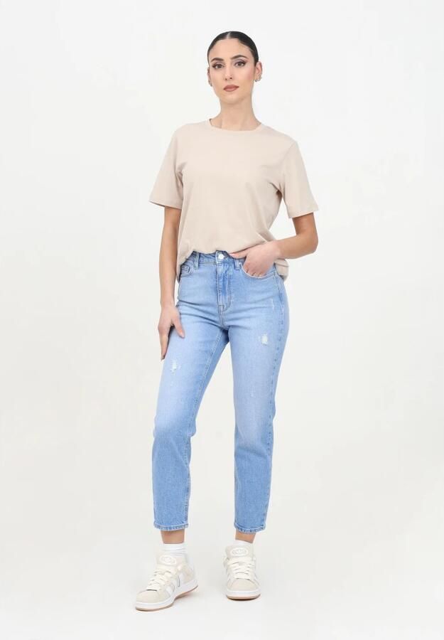 Only Straight fit jeans van katoen met hoge taille model 'EMELY' - Foto 11