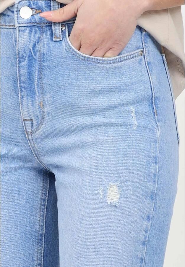 Only Straight fit jeans van katoen met hoge taille model 'EMELY' - Foto 5