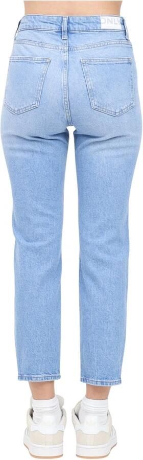 Only Straight fit jeans van katoen met hoge taille model 'EMELY' - Foto 8