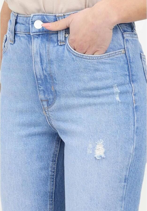 Only Straight fit jeans van katoen met hoge taille model 'EMELY' - Foto 6