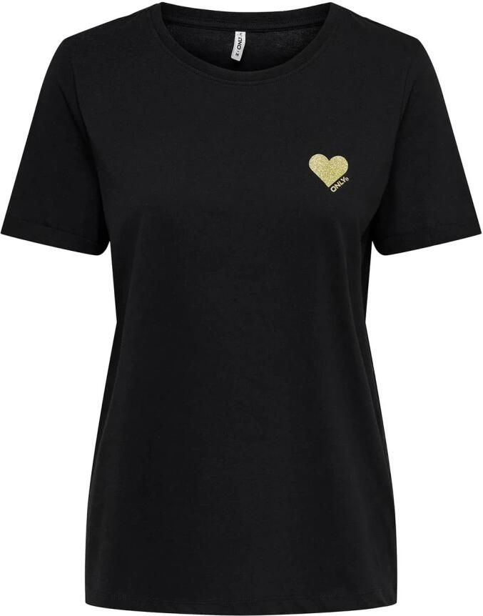 Only Shirt met korte mouwen ONLKITA LIFE S S TOP NOOS regular fit casual single jersey katoen ronde hals - Foto 3