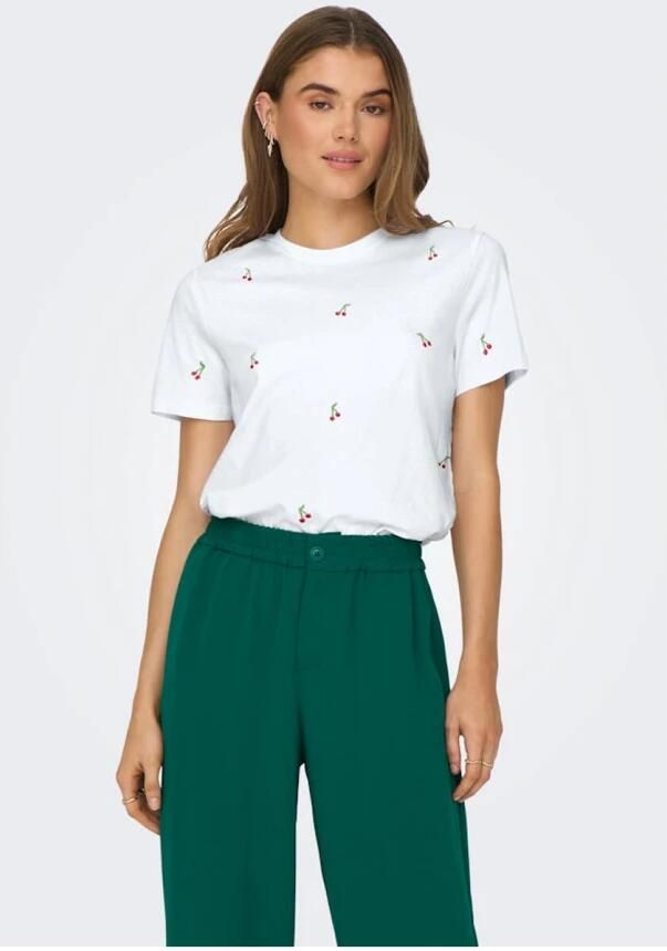 Only Shirt met korte mouwen ONLKETTY LIFE S S O-NECK TOP JRS NOOS - Foto 8