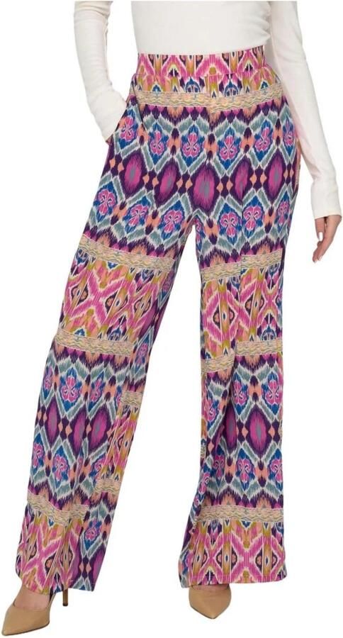 Only Life Poly Palazzo Broek Lente Zomer Collectie Multicolor Dames - Foto 2