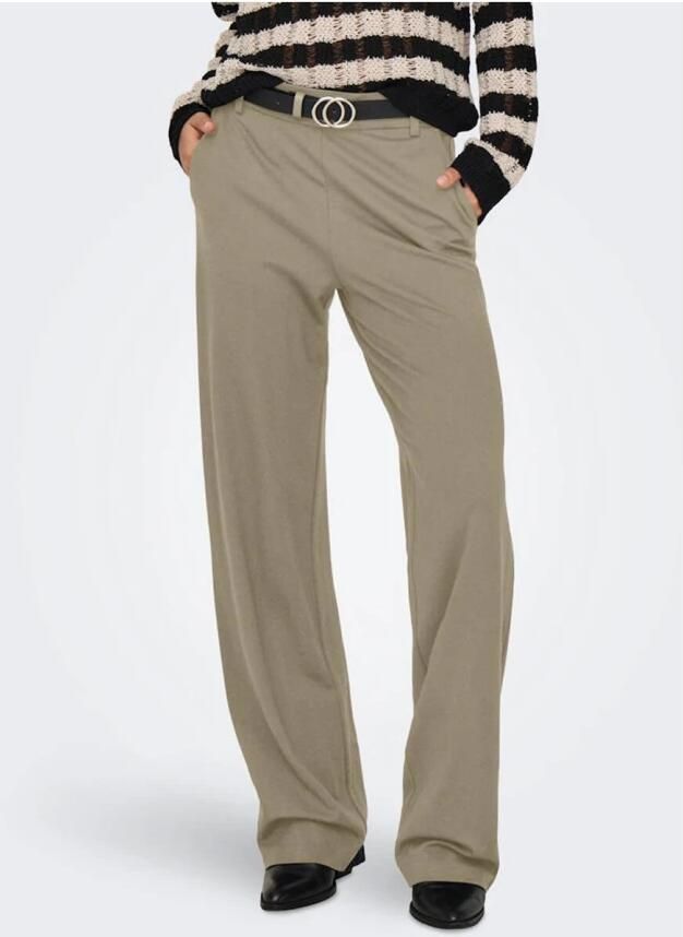 Only Straight leg pantalon met brede tailleband model 'POPTRASH' - Foto 2