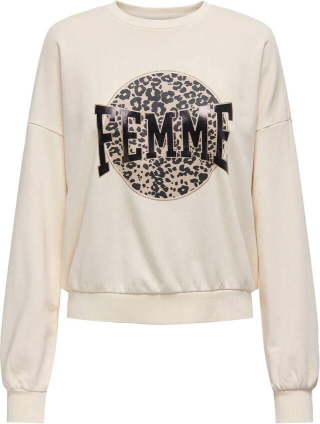 Only Luipaardprint Sweatshirt met Lange Mouwen Beige Dames - Foto 4