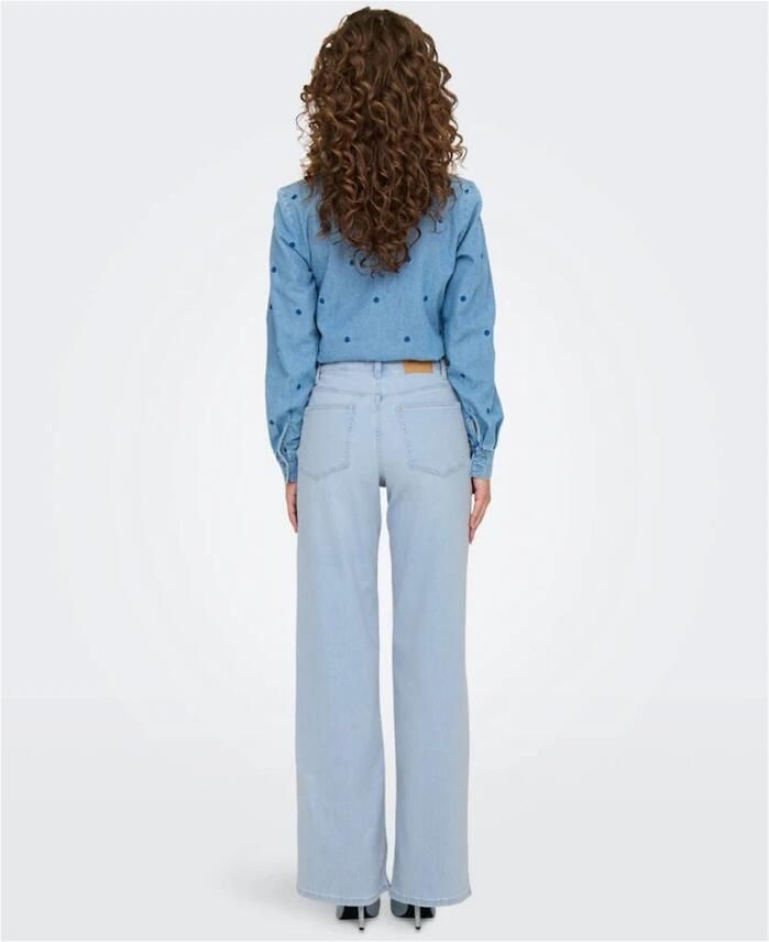 Only High-waist jeans ONLMADISON BLUSH HW WIDE DNM CRO495 NOOS - Foto 2