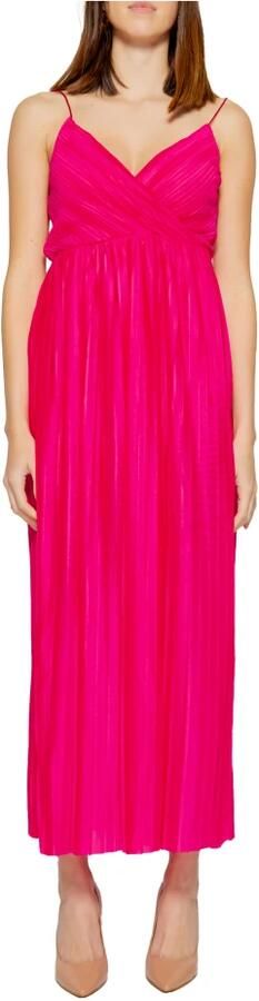 Only Multicolor Lange Polyester Jurk Lente Zomer Collectie Pink Dames - Foto 4