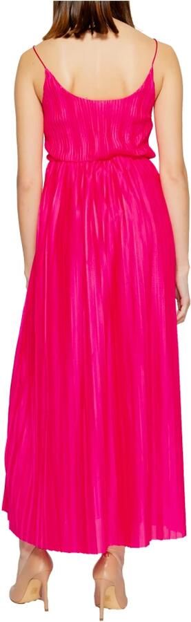 Only Multicolor Lange Polyester Jurk Lente Zomer Collectie Pink Dames