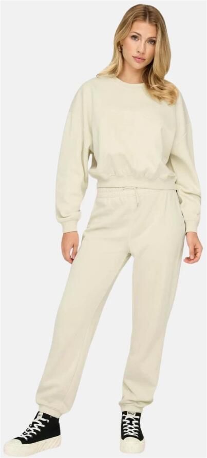 Only Lange mouw ronde hals trui vrouwen Beige Dames - Foto 3