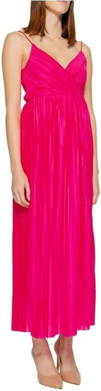 Only Multicolor Lange Polyester Jurk Lente Zomer Collectie Pink Dames - Foto 2