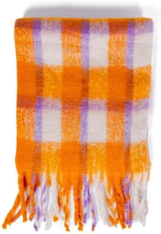 Only Oranje Polyester Sjaal Herfst Winter Collectie Orange Dames - Foto 5