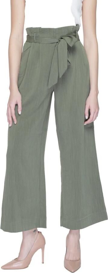 Only Regular fit broek met taille in paperbagstijl model 'MARSA'