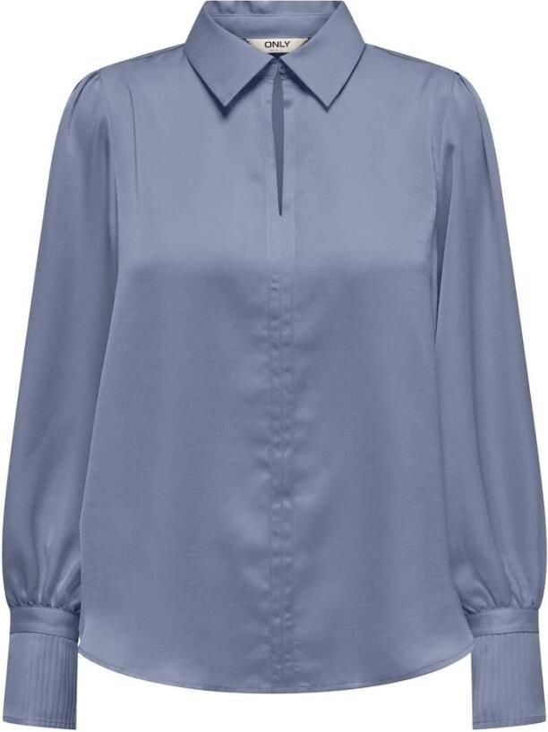 Only Plooi detail overhemd Tempest Gray Dames
