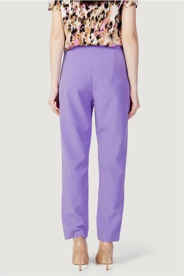 Only Polyester Blend Dames Cigarette Pants Collectie Purple Dames