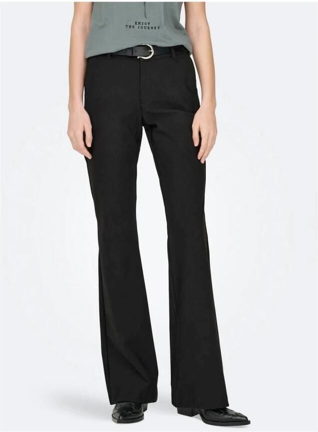 Only Wijde Zwarte Broek Freewear Black Dames - Foto 3