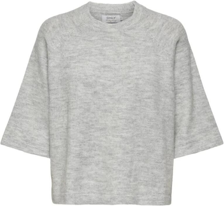 Only Simoni Pullover Licht Grijs Melange Gray Dames - Foto 3