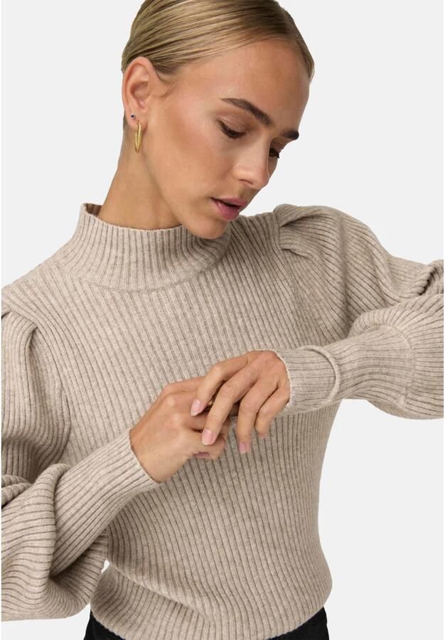 Only Regular fit gebreide pullover van viscosemix model 'KATIA' - Foto 4