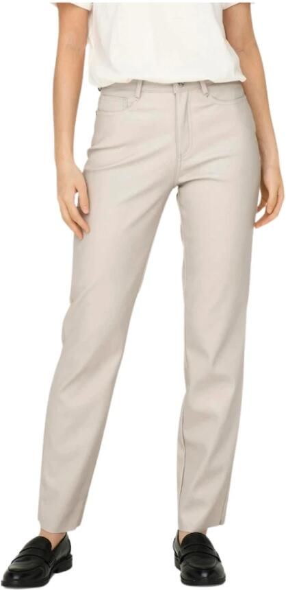 Only Stijlvolle Broeken voor Mannen en Vrouwen Beige Dames - Foto 2