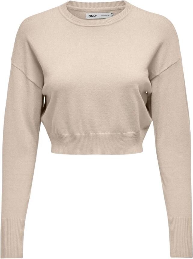 Only Stijlvolle Trui voor Mannen Beige Dames