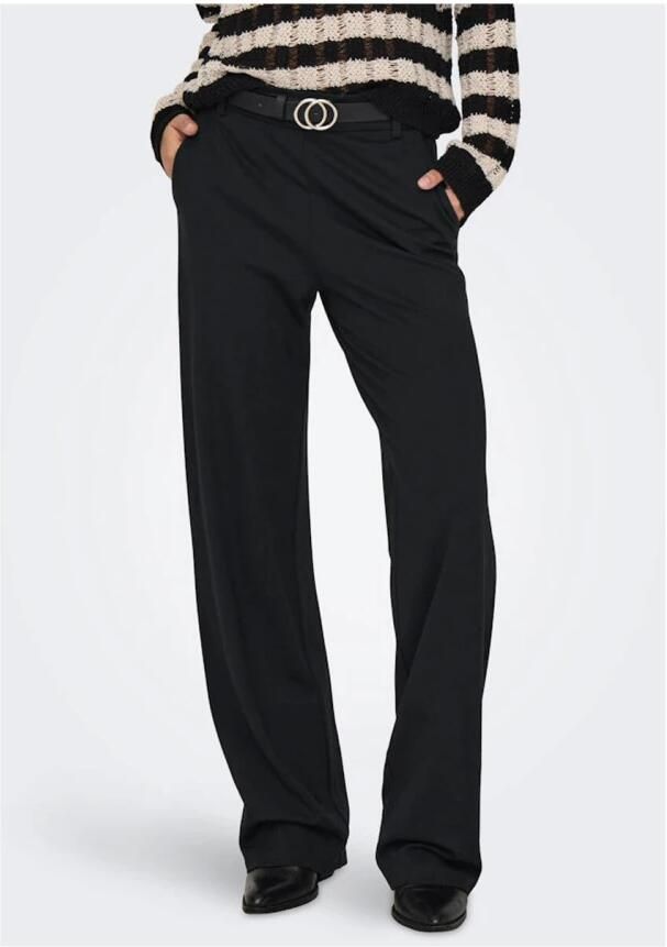 Only Straight leg pantalon met brede tailleband model 'POPTRASH' - Foto 3