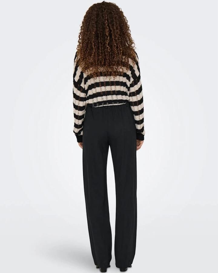 Only Straight leg pantalon met brede tailleband model 'POPTRASH' - Foto 2