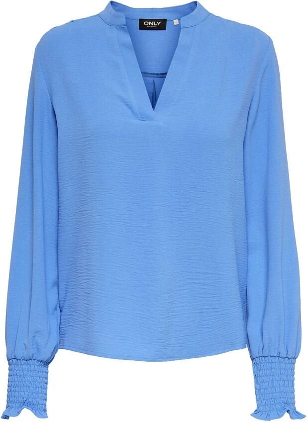 Only V-Hals Smock Top Blue Dames - Foto 4