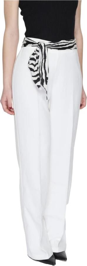 Only Bootcut Polyester Broek met Elastaan White Dames - Foto 2
