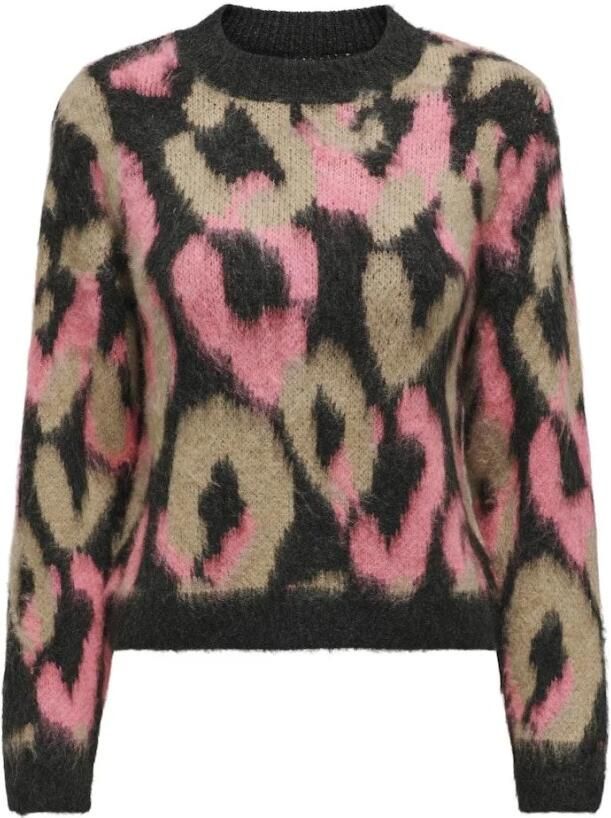 Only Wilde Lange Mouw Gebreide Top Multicolor Dames