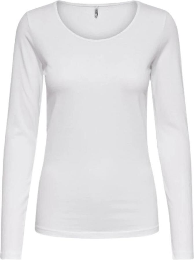 Only Witte Live Love Life Longsleeve Top White Dames - Foto 7