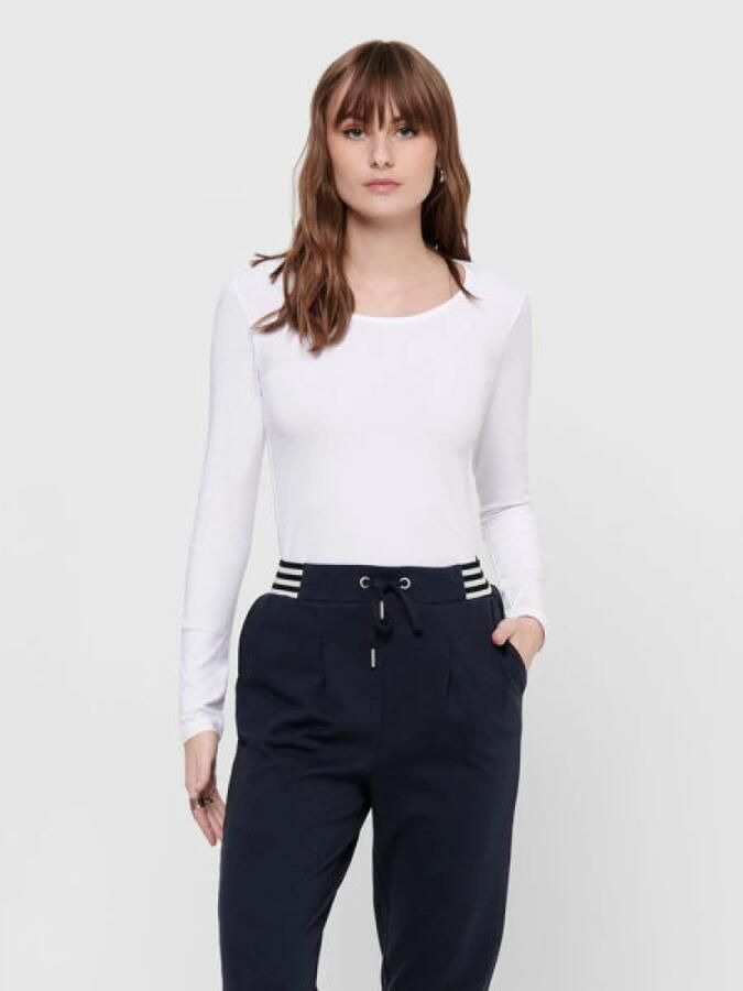 Only Witte Live Love Life Longsleeve Top White Dames - Foto 4