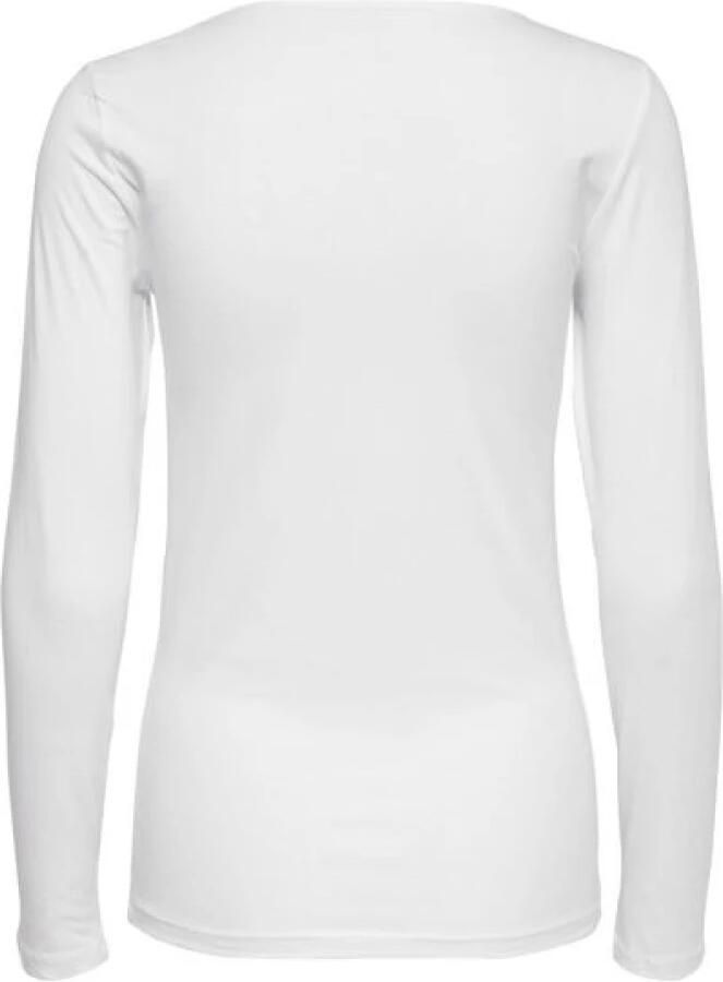 Only Witte Live Love Life Longsleeve Top White Dames - Foto 8