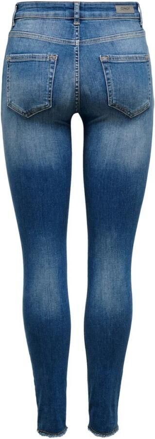 Only Stone-washed skinny fit jeans met used-effecten - Foto 6