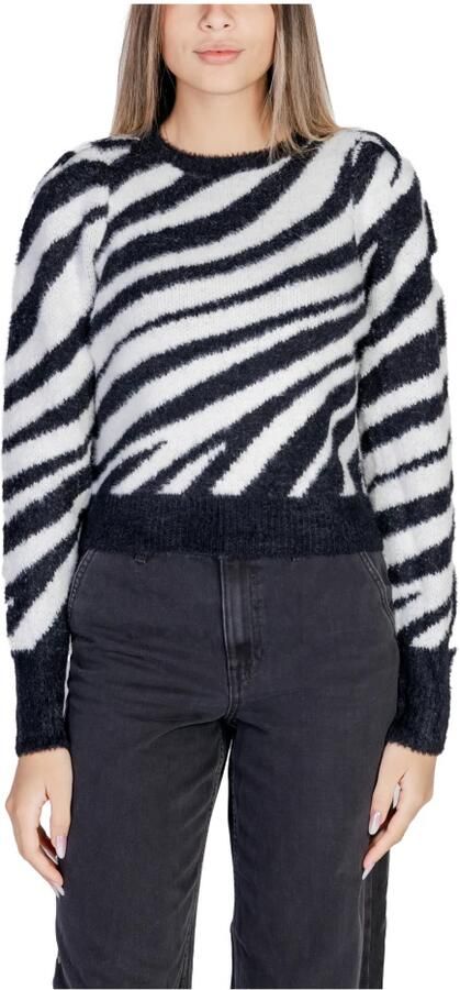 Only Regular fit gebreide pullover met plooien bij de mouwaanzet model 'PIUMO' - Foto 3