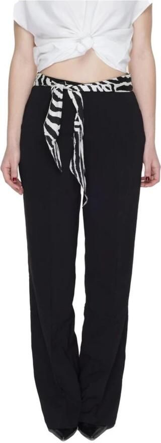 Only Zwarte Bootcut Polyester Broek met Elastaan Black Dames - Foto 3