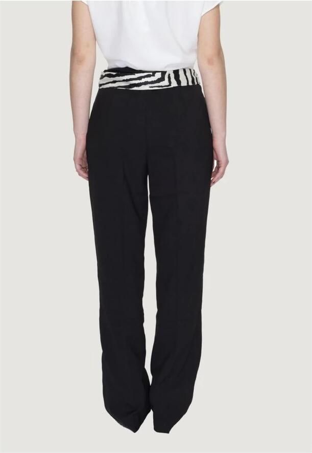 Only Zwarte Bootcut Polyester Broek met Elastaan Black Dames - Foto 2