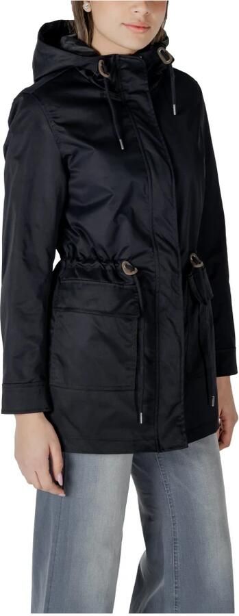 Only Zwarte Button-Up Jas Lente Zomer Black Dames - Foto 2