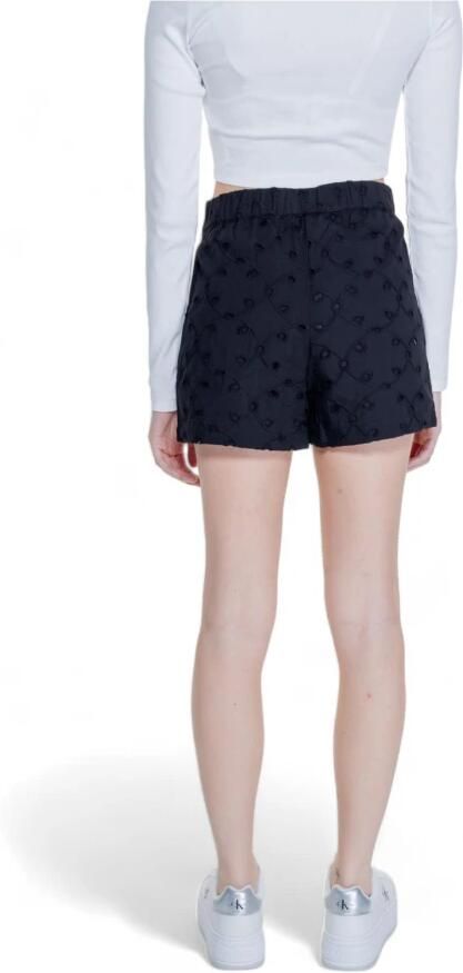 Only Zwarte Katoenen Shorts Lente Zomer Collectie Black Dames - Foto 2