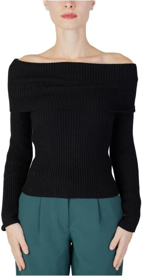 Only Slim fit gebreide pullover met off shoulder-mouwen model 'KATIA' - Foto 12