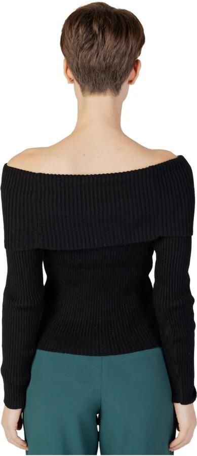 Only Slim fit gebreide pullover met off shoulder-mouwen model 'KATIA' - Foto 9