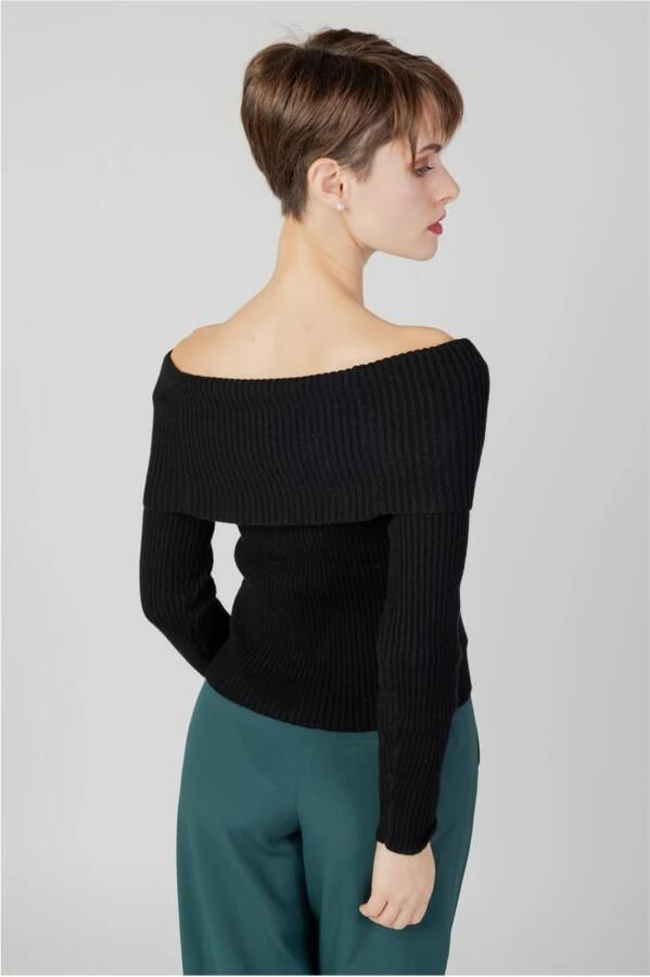 Only Slim fit gebreide pullover met off shoulder-mouwen model 'KATIA' - Foto 6