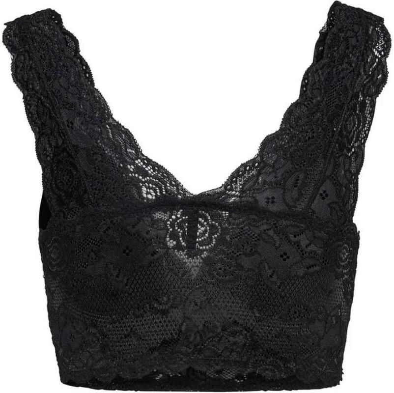 Only Kanten top ONLCHLOE – Kanten-bh met gevoerde cups en stretch regular fit vrouwelijk kant synthetische vezel v-hals - Foto 7