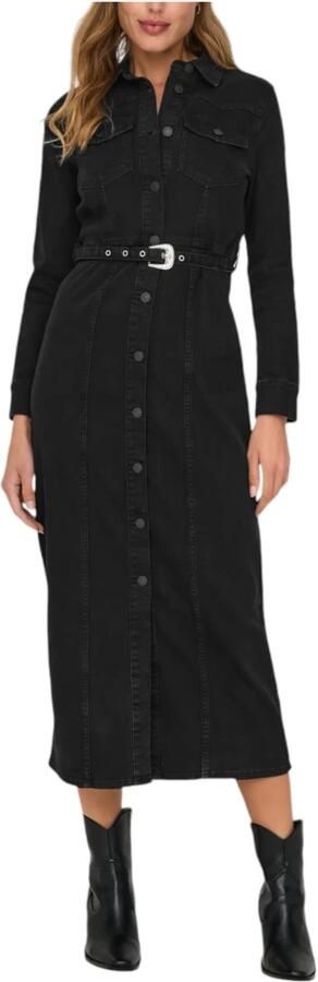Only Zwarte Knoopjurk Herfst Winter Black Dames - Foto 2