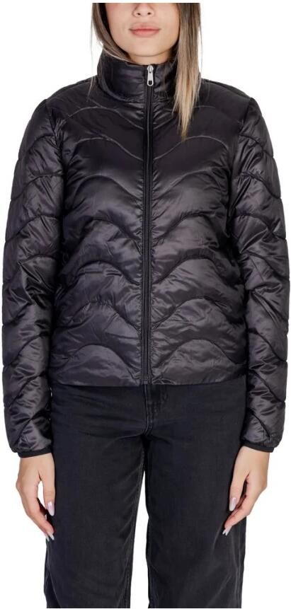 Only Zwarte Polyester Jas & Mantel Collectie Black Dames - Foto 5